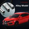 1/32 HONDA Civic Type R FK8 Legierung Automodell Druckguss Metall Spielzeug Fahrzeuge Automodell Simulation Sound Light Collection Kinder Spielzeug Geschenk