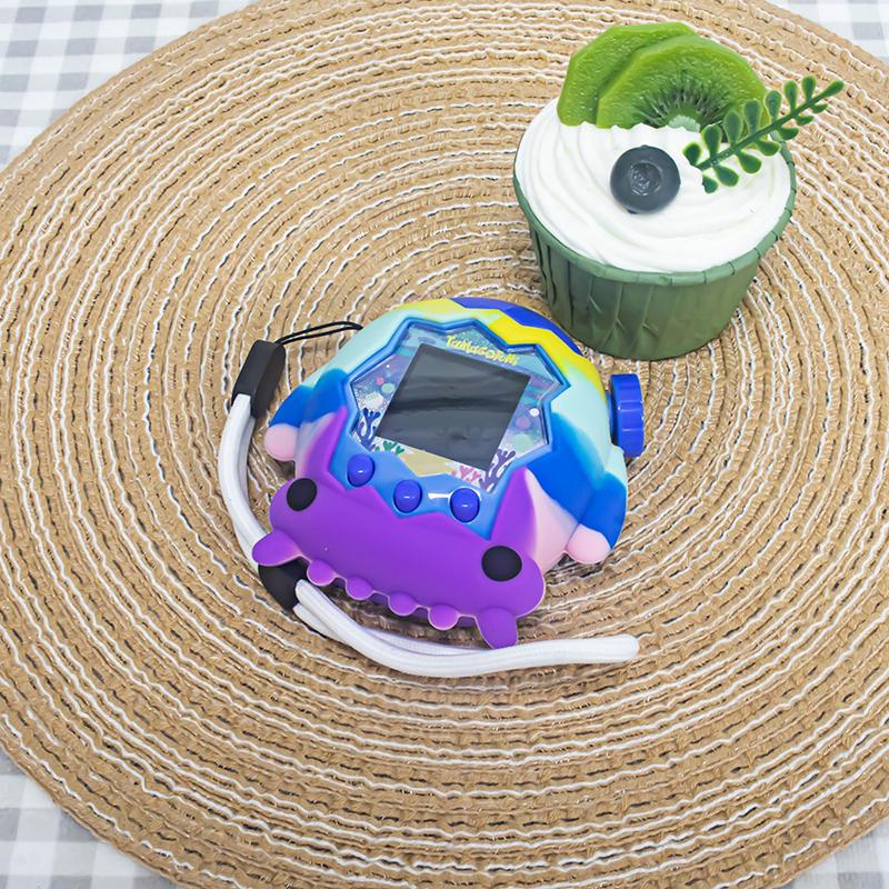 Cute Squid Silicone Protective Case For Tamagotchi Paradise Dustproof Shell Anti Fall Electronic Pet Equipment Protective Cover