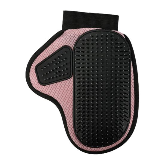 Pet Cleaning Gloves with Pet Grooming Gloves Wrist Strap Double-Sided Shedding Gloves