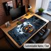 Skull Gothic Theme Custom Mouse Pad Personalized With Name Text Customized Desk Mat For Office Home Decor