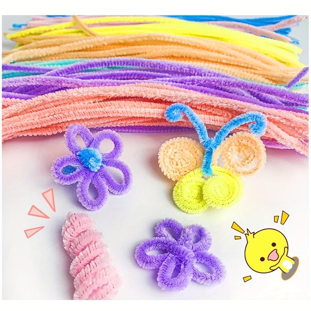 20/100pcs Classic Color Dreamy Macaron Sweet Delicate Hairy Iron Wire Handmade Hairy Root Twister DIY Material Hairy Strips