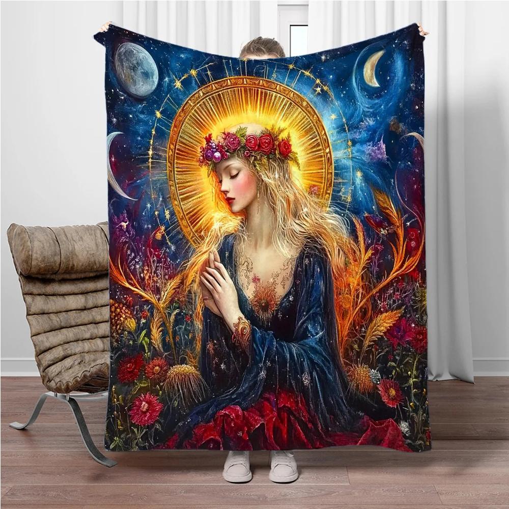 12 Constellation Blanket Flannel Children Warm Soft Blankets for Sofa Bed Cover Blanket Suitable for Birthday Souvenir Gifts