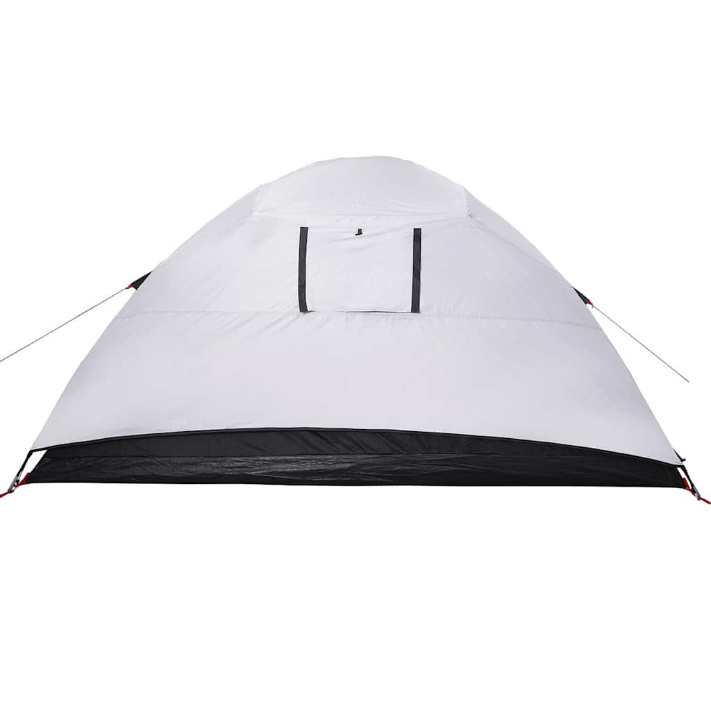 Dome Camping Tent for 4 Persons White & Dark Waterproof