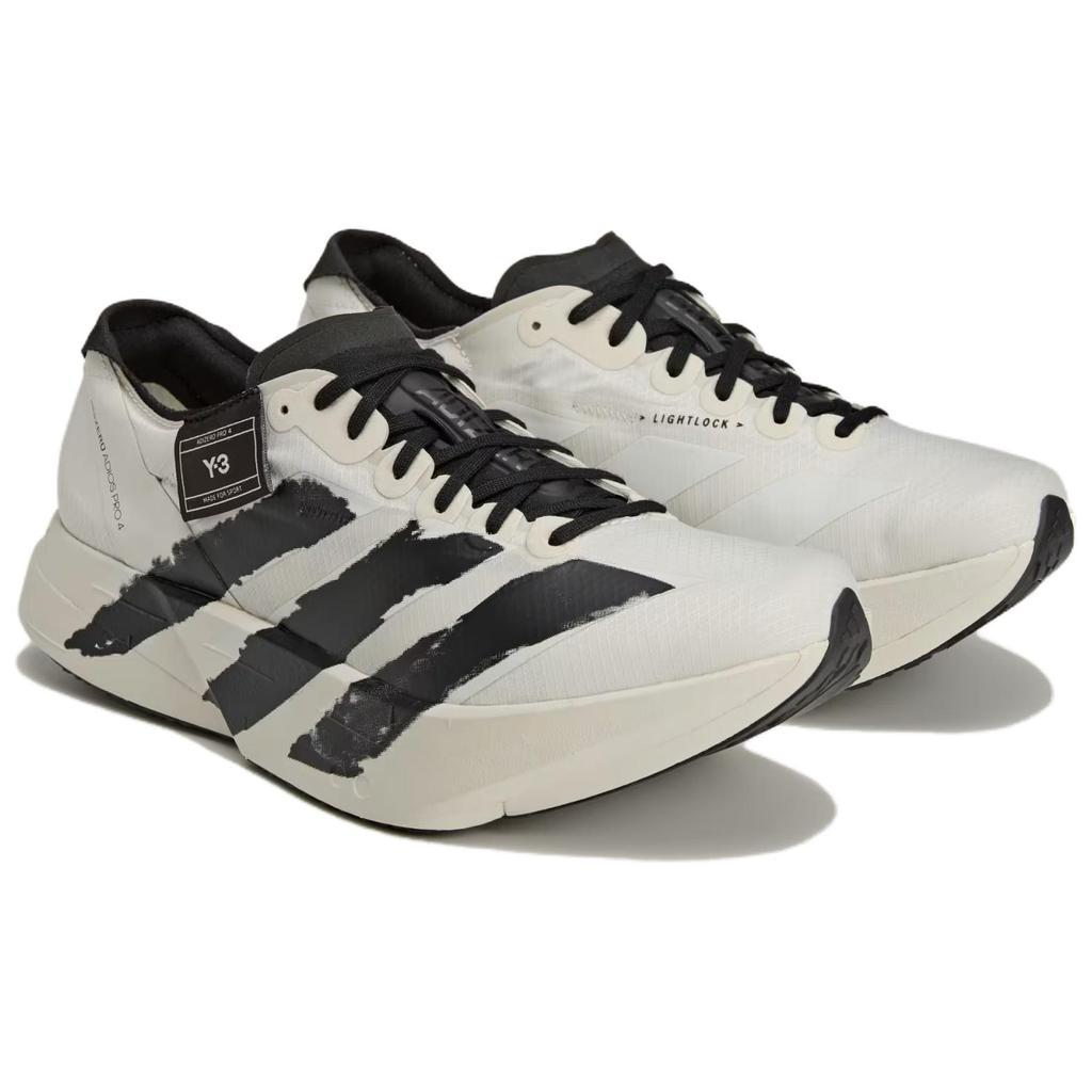 Adidas Y-3 Adizero Adios Pro 4 Beige Orbit Grey Unisex Sneakers Cream Black JR6656