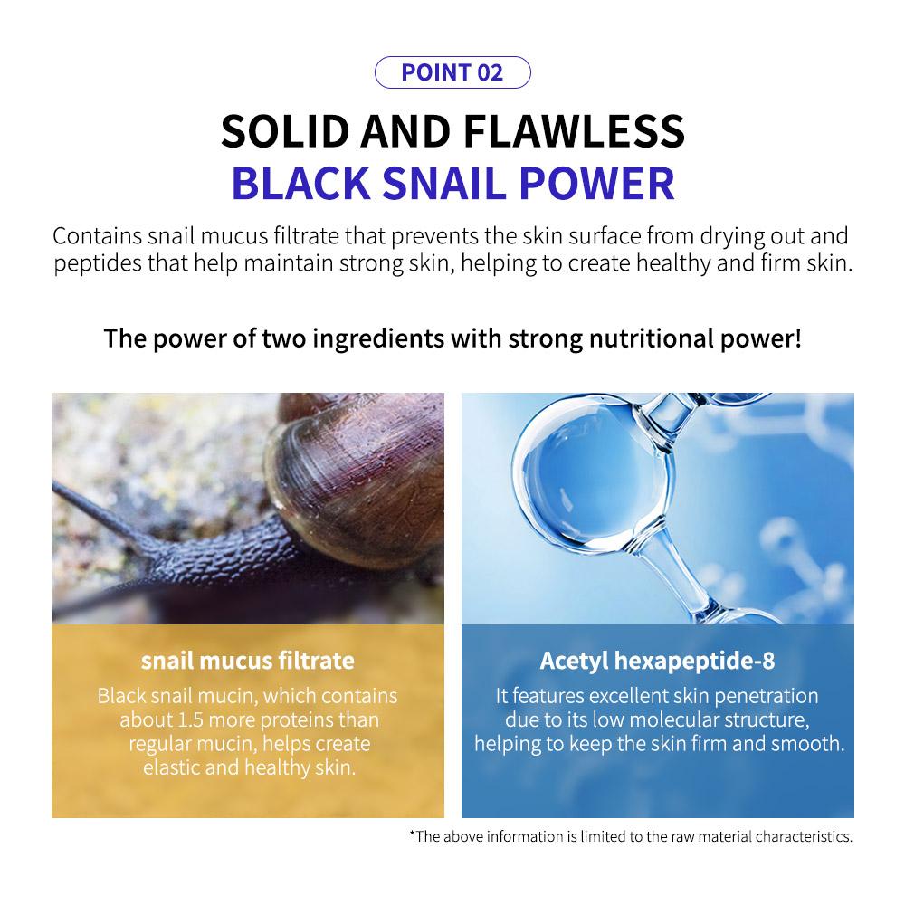 Farmstay Black Snail & Peptide 9 Perfect Facial & Neck Roller Serum 100ml