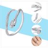 WOSTU Adjustable Rings Real 925 Silver Stackable Engagement Zircon Open Size Rings For Women Female Original Jewelry