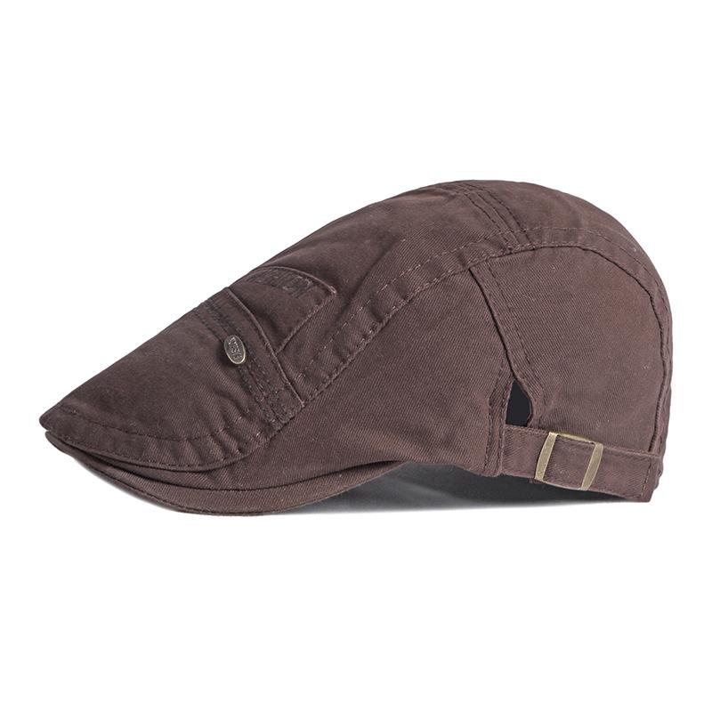 Men's Beret Spring Summer Cotton Cap Vintage Forward Cap Female British Gatsby Painter Hat Driver Ivy Hat