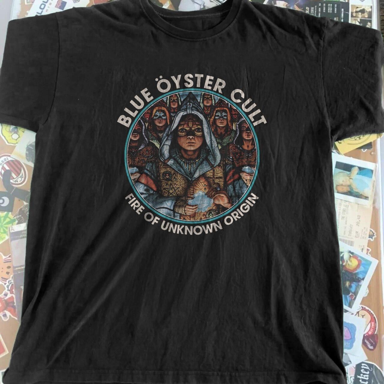 Blue Oyster Cult Graveyard Black Retro Unisex T-Shirt Size S-5XL S
