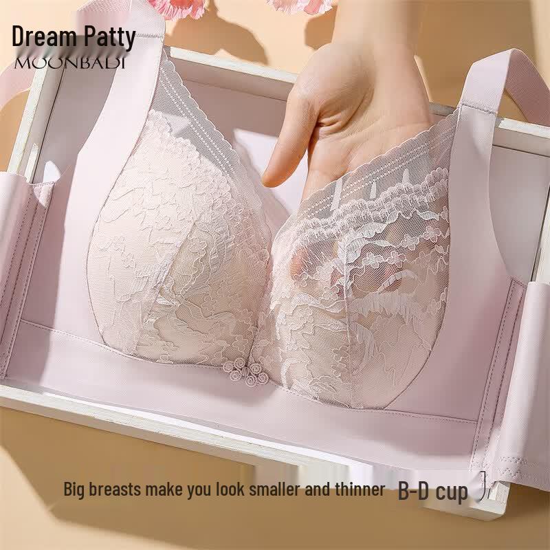 DreamBody Women s Wireless Lace Minimizer Push-Up Bra 80B