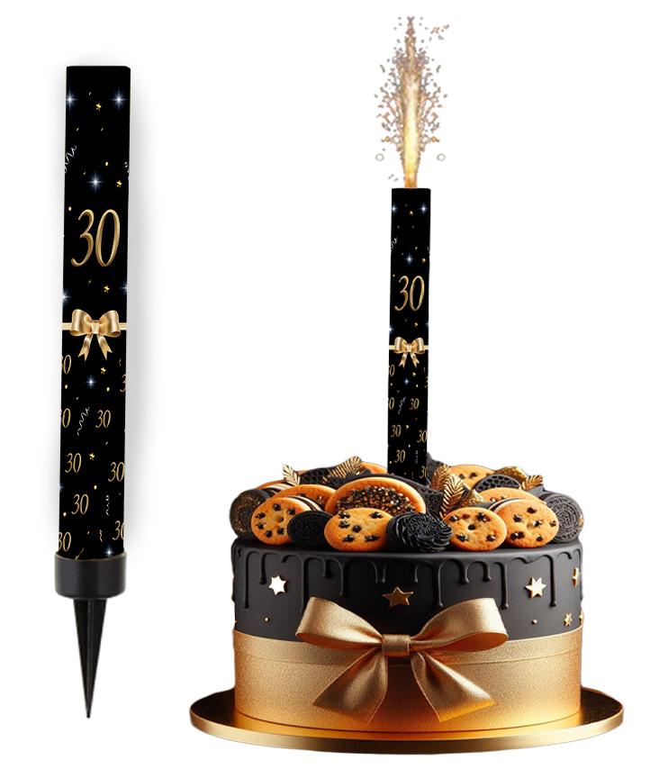 Golden Ribbon Wedding Cake Fountain 30th Birthday 1Pc.