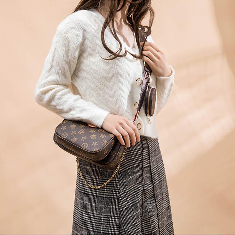 2024 Nuova borsa a secchiello da donna, a tracolla retrò, per donna, in pelle PU di alta qualità