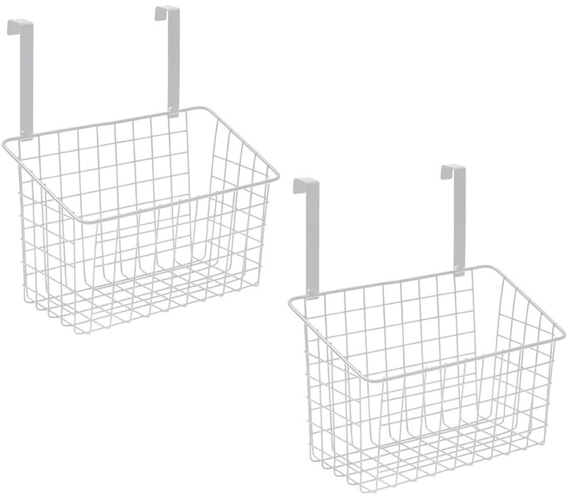 DIFEIUKI Wall-Mounted Storage Baskets Set of 2 Hanging Baskets Door Rack Small Item Storage Miscellaneous Storage Over-the-Door Storage Box Kit 5130₽