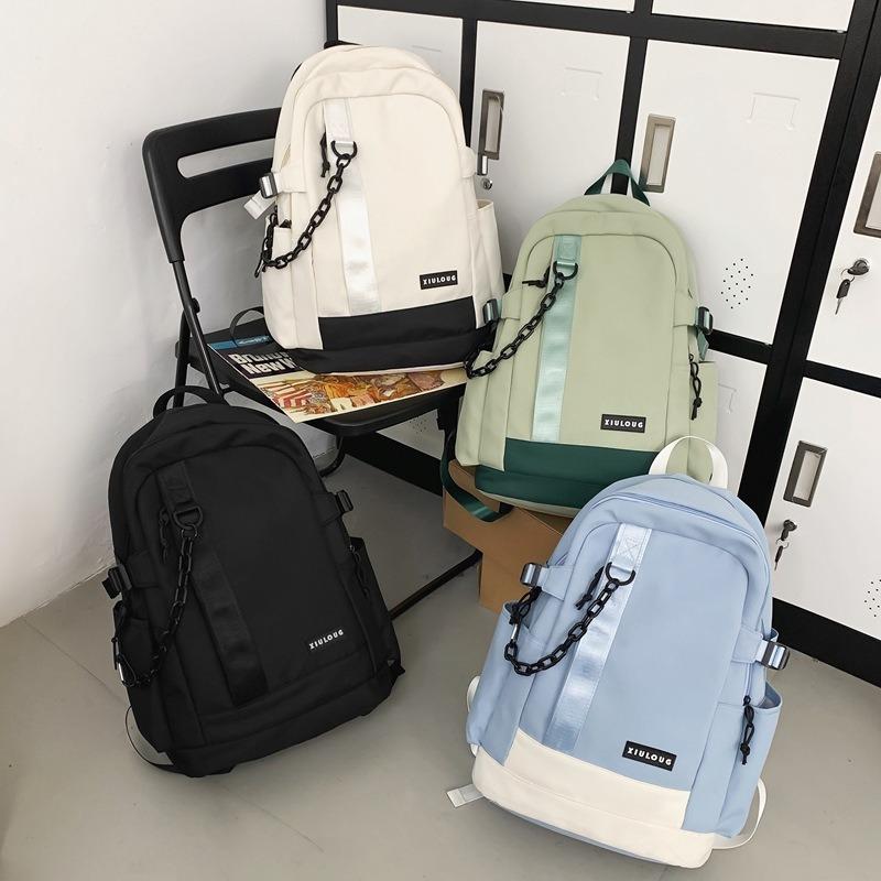 Fashion temperament schoolbag female high school college student trend sense backpack male large capacity travel computer backpack