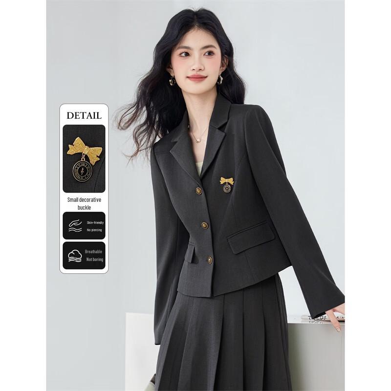 Women s Slim Fit Lapel Blazer L