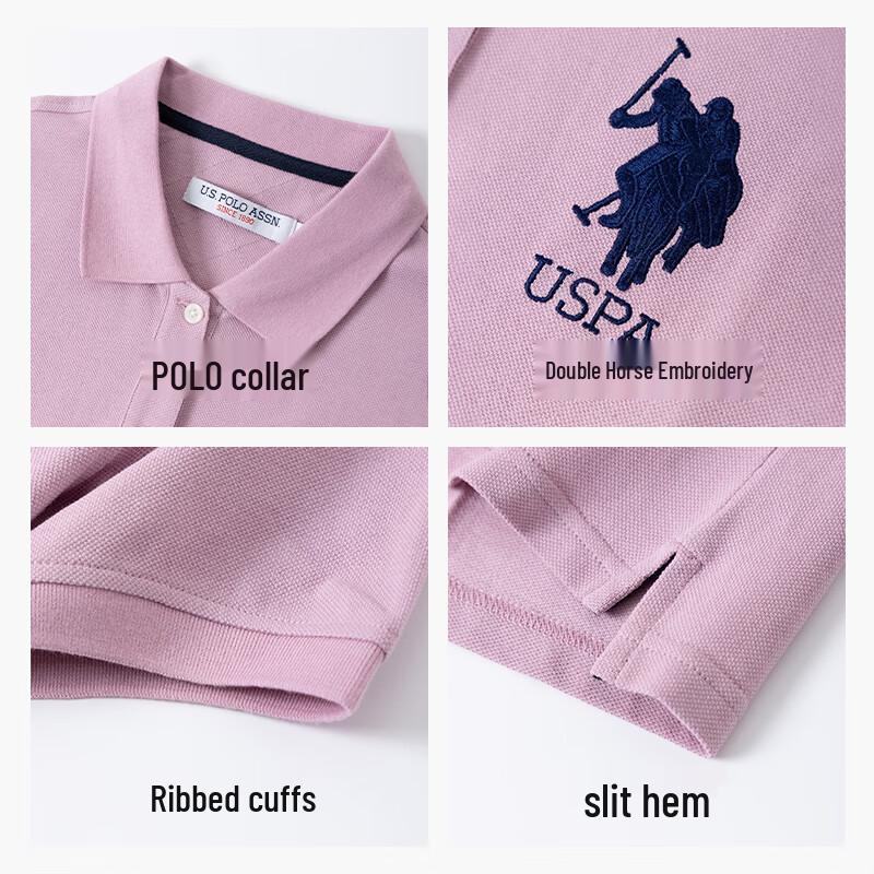 U.S. POLO ASSN. Women's Short Sleeve A-Line Polo Dress