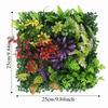 DIY Artificial Plant Wall Panel Flower Eternal Life Artificial Eucalyptus Carpet 25*25cm UV Protection Artificial Fern Grass