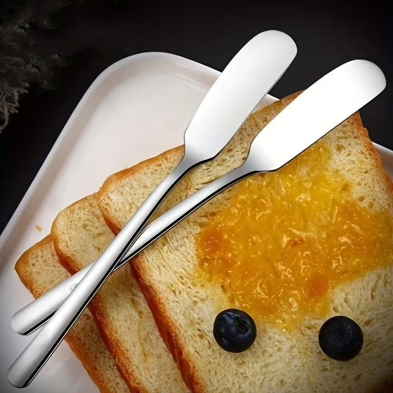 Butter Knife Stainless Steel Long Handled Oiled Cheese Bread Knife Cheese Spreader Kitchen Shovel Multifunctional Butter Shovel