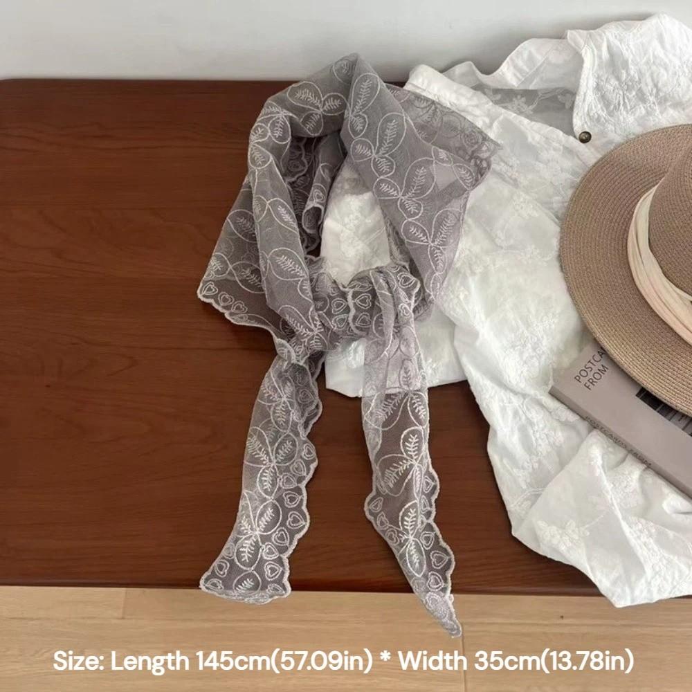 Trendy Jeans Decor Lace Fart Curtain Slim Fit Pretty Women's Scarf Y2K Versatile Hip Curtain for Women