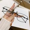 Square Irregular Trend Small Metal Frame Sunglasses Korean Version High-end Retro UV400 Anti-ultraviolet Shades Glasses