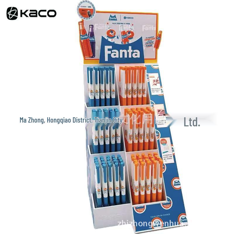 Kaco Fanta K7 Series 0.5mm Quick-Drying Black Gel Pen Stand Pack 0.5mm