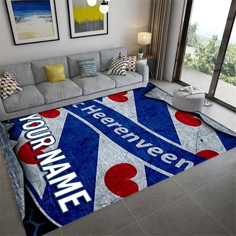 Custom Name SC Heerenveen Carpet Rug for Living Room Bedroom Home Sofa Decoration,Kids play Non-slip Floor Mat