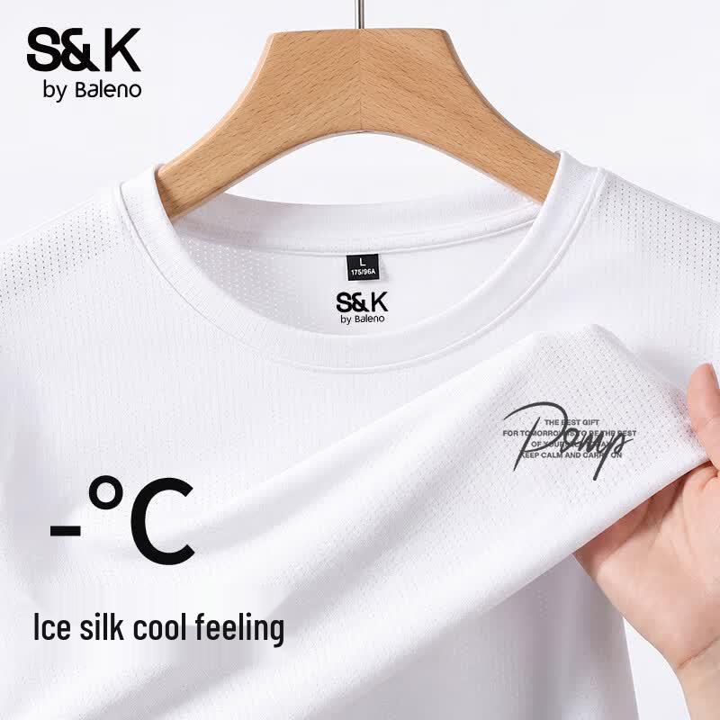 Baleno Men s S&K Ice Silk Breathable Mesh T-Shirt L
