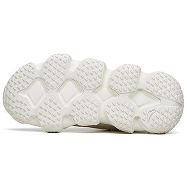Anta Life Collection Zhou White 2.0 Cushioning, Wear Resistant Low top Chunky Sneakers Women's Gray White 922218883-4
