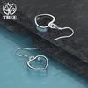 Noble Jewelry 925 Sterling Silver Hollow Heart Drop Earrings For Women Romantic Valentine's Day Wedding Party Gifts Accessories
