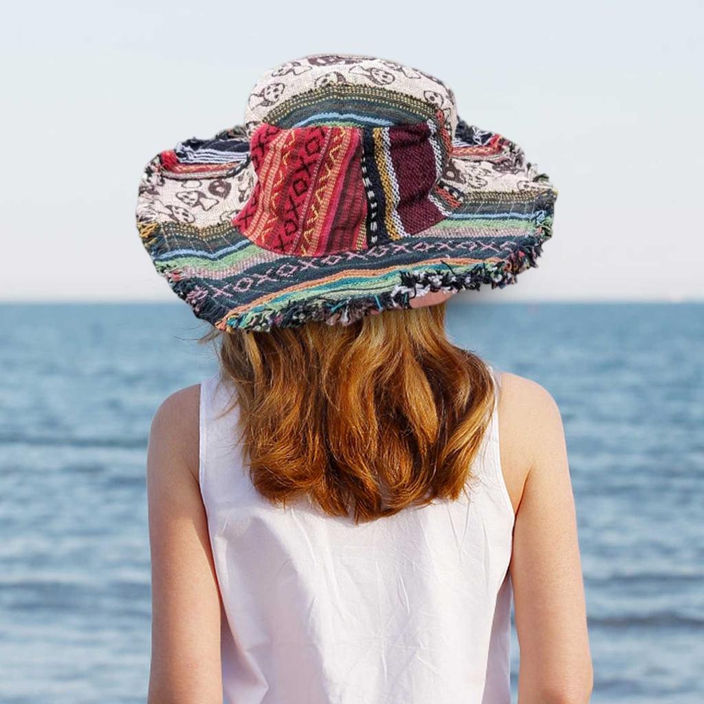 Colorful Hemp Hat With Hidden Pocket