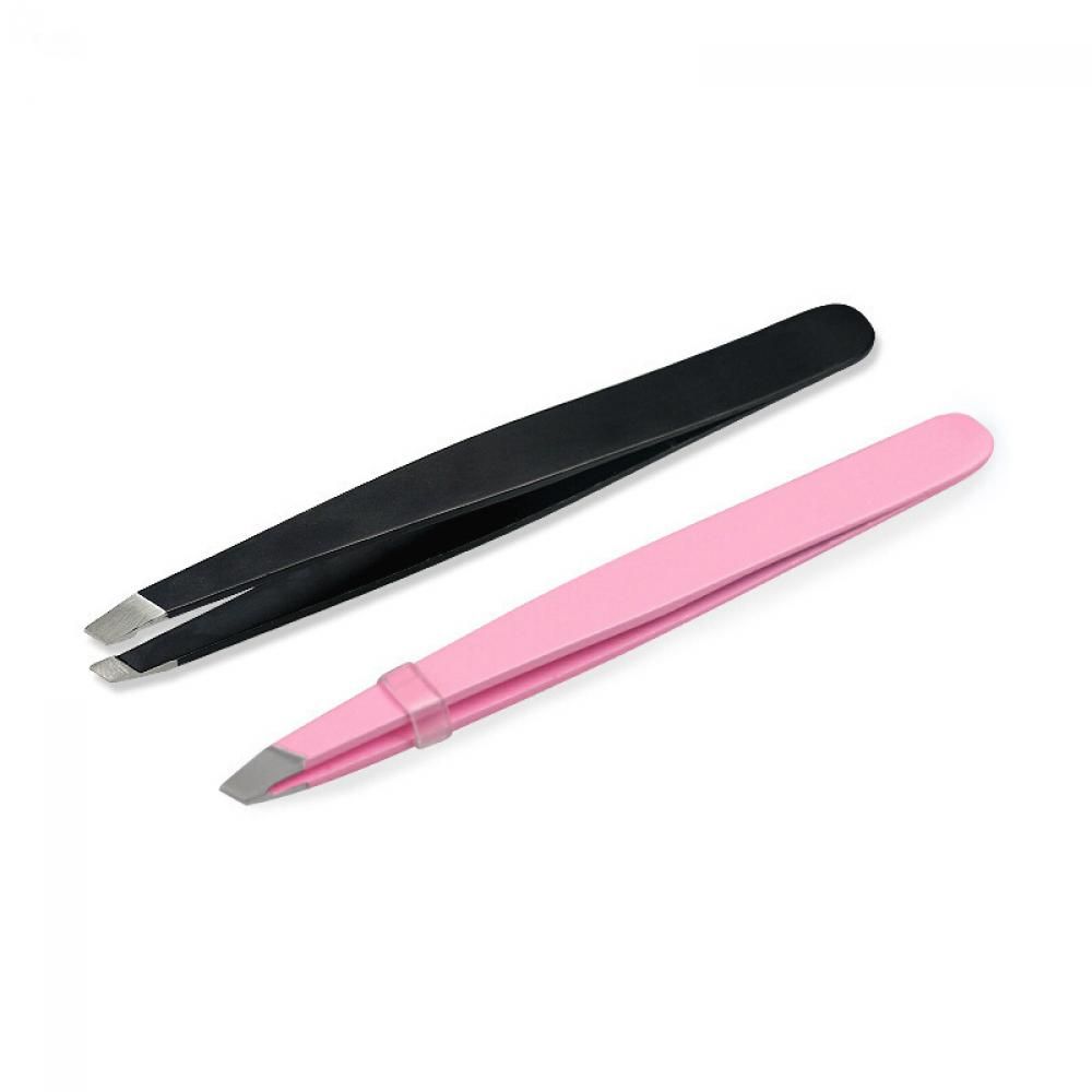 Lady Slant Tip Makeup Tools Eyebrow Tweezer Stainless Steel Hair Removal