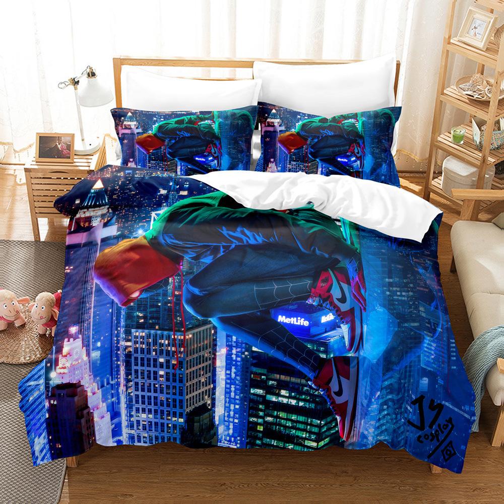 Home Textile Quilt Cover Pillowcase 3D Digital Printing Three-Piece Set