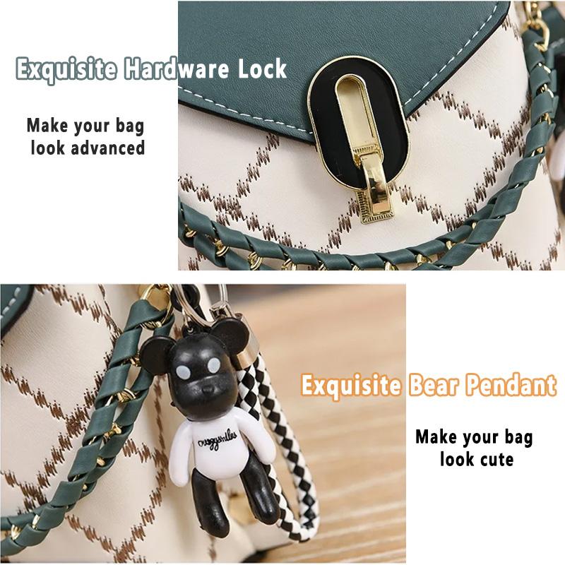 Korean Version of Simple and Fashionable Small Square Bag Fashionable Versatile Shoulder Messenger Bag Trendy Mini Mobile Phone