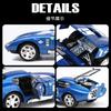 1:32 Cobra Daytnoa Coupe Alloy Sports Car Model Sound and Light Retro Car Model Desktop Decoration Boy Toy Gift