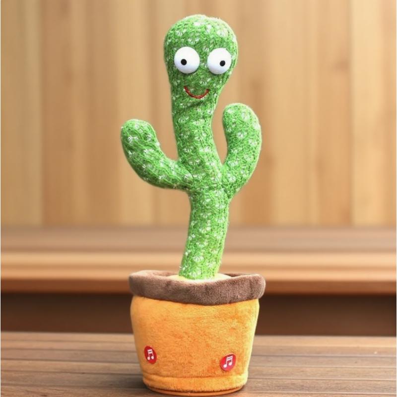 

2026 A Talking Cactus Toy with Charging Cable, Recording and Repeating. Suitable for Multi-language Converter, Singing Gift