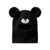 Cartoon Bear Kids Winter Hat Double Pom Poms Bear Headscarves  Winter Wear