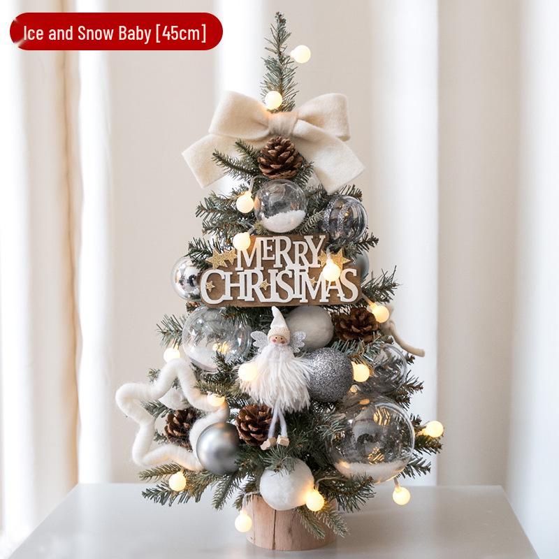 DIY Mini Christmas Tree Set for Home & Hotel Decorations - Ideal for Living Room or Window Display