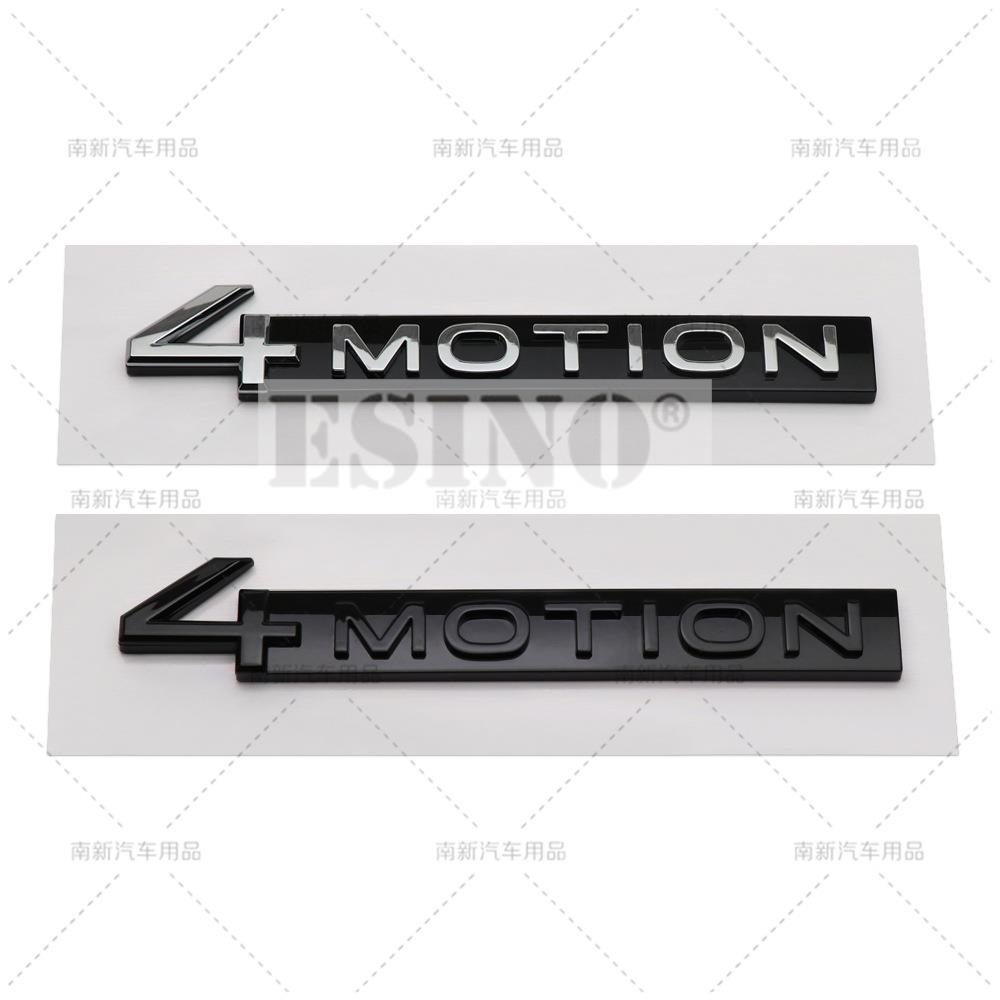 AABIP1 Styling auta 4Motion 3D Zadní kufr Blatník ABS Chrom Zinková slitina Znak Odznak Samolepka pro Volkswagen Tiguan Touareg Tayron