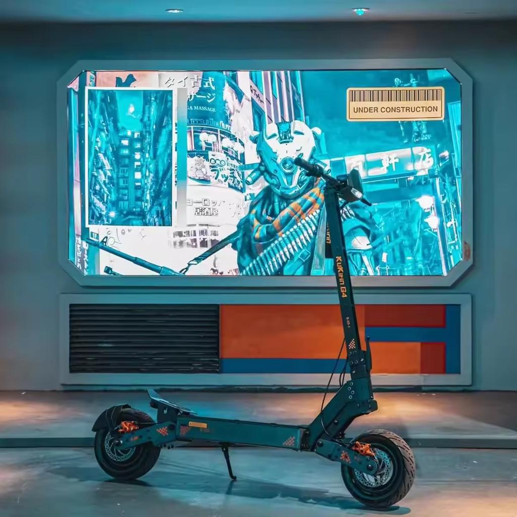 EU Kukirin G4 Monopattino Elettrico Off-Road a Lunga Percorrenza 11 pollici con Pneumatico Vuoto 2000W Batteria 60V-20AH Autonomia Massima 75KM Velocità 70KM/H