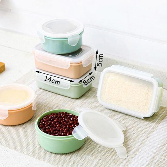 280/380ml Portable Transparent Sealed Lunch Box Food Bento Storage Container