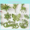 Christmas Tree Scene Decor With Glitter Snowflake Ornaments And Acrylic Material For Holiday Celebrations
