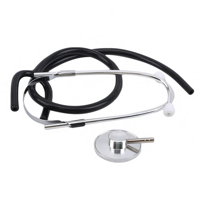 High Quality Durable Single Head Stethoscope Black Medical Equipment Nurse Vet Cardiology Stethoscope