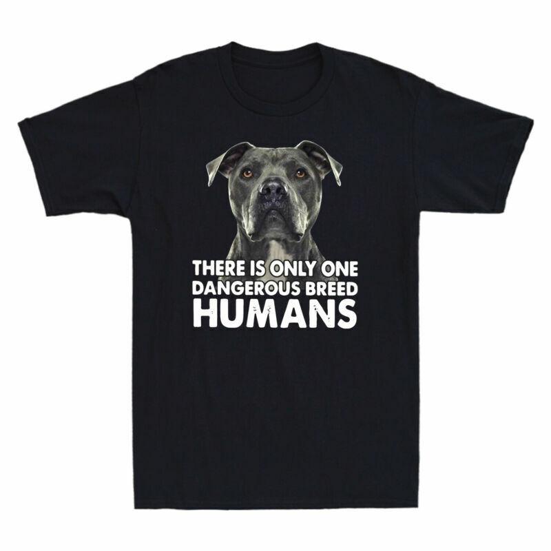 Once Is Unisex Cotton T There Breed Shirt Only Huunisexs Retro Dangerous Back Pitbull S