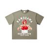 260 GSM Double Yarn 32 Count 100% Cotton Hajime no Ippo V10 Print Unisex Heavy Cotton T Shirt