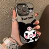 Kuromi Silver Phone Case for Apple iPhone 12 Pro Max, 13, 14, 15, 16, 17