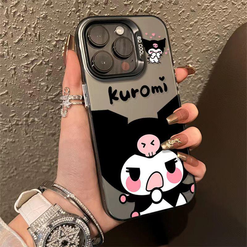 Kuromi Silver Phone Case for Apple iPhone 12 Pro Max, 13, 14, 15, 16, 17