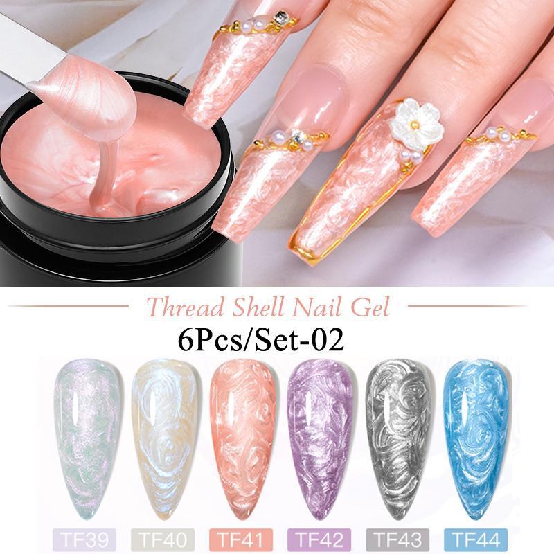 

MEET ACROSS 6 шт./компл. термогель для ногтей, изменяющий цвет при температуре, замачиваемый УФ/светодиодный гель-лак для ногтей, лак-гель, стойкий лак 6Pcs/set-02