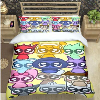 Mode Incredibox Spiel Druck Bettwäsche Set Bettbezug Decke Bett Jugend Kinder Mädchen Jungen S-Sprunki Luxus Geburtstagsgeschenk