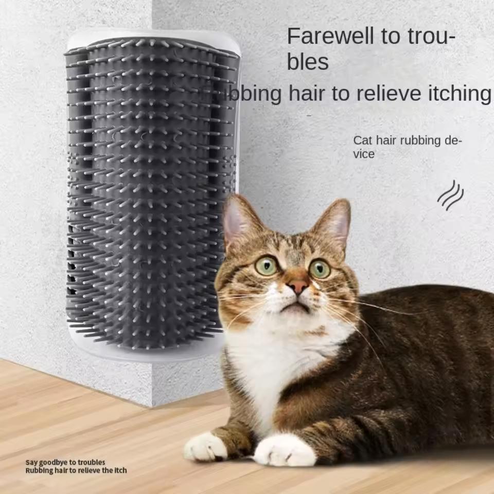 Cat Scratcher Pet Corner Hair Remover Floating Hair Brush Massage Scratching Artifact Cat Scratching Board Toy Supplies