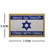 Taifeng Velcro Israeli Flag Cloth Patch - Embroidered Arm Badge