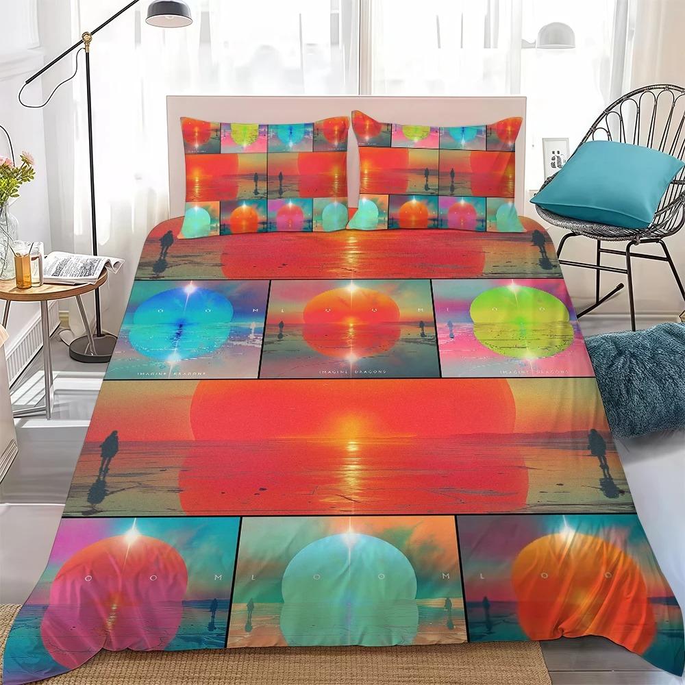 Rock Band I-Imagine Dragons Loom Bedding Set Rock Band Duvet Cover Double Twin Full Queen King Adult Kids Bedclothes Quilt Cover